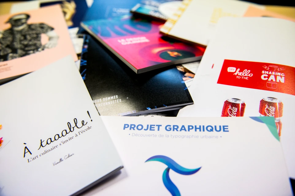 Projets graphiques réalisés par les étudiants du campus ENAAI Lyon