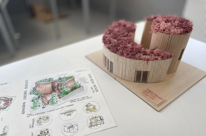 Travaux de design d'espace des étudiants de l'ENAAI